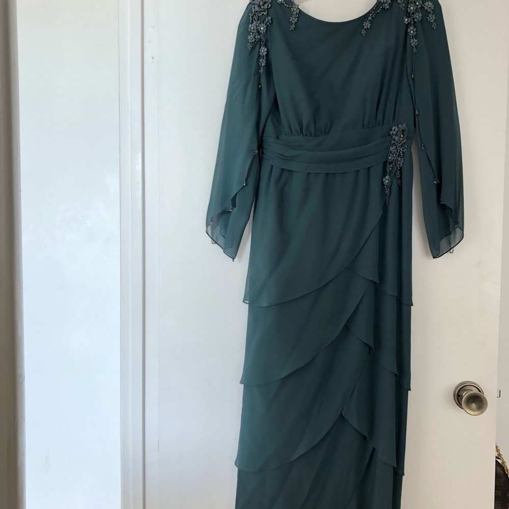 Beautiful Detailed Green Gown